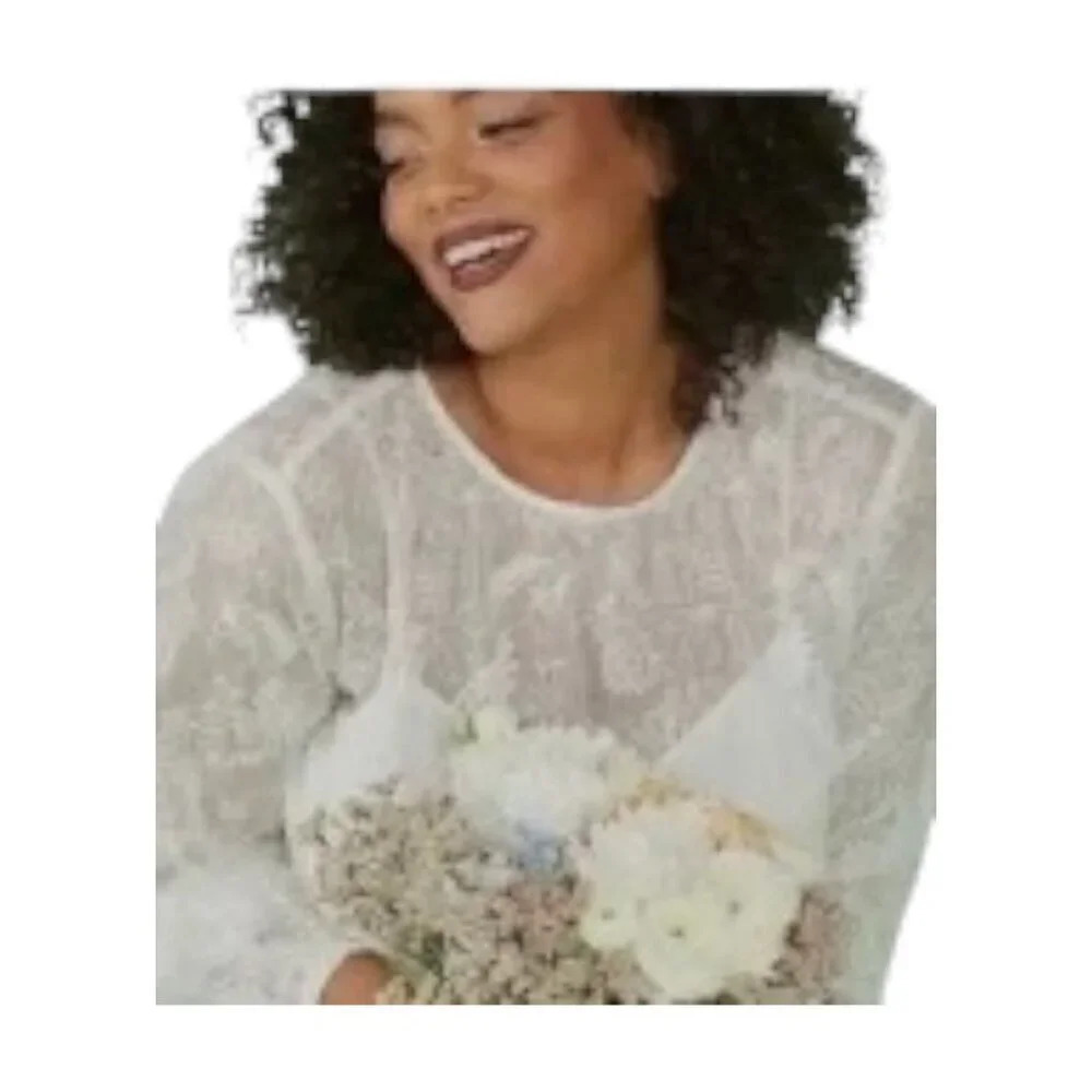 ModCloth Just The Beginning Lace Overlay Maxi Dress Creamy White - Picture 9 of 9